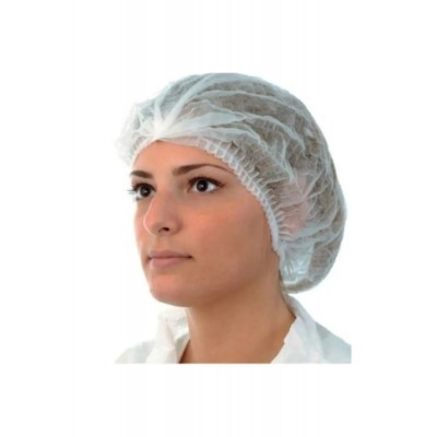 Şeffaf Tek Kullanımlık Saç Bonesi 500 Adet  Lastikli. Uzun Saçlar Için Ideal